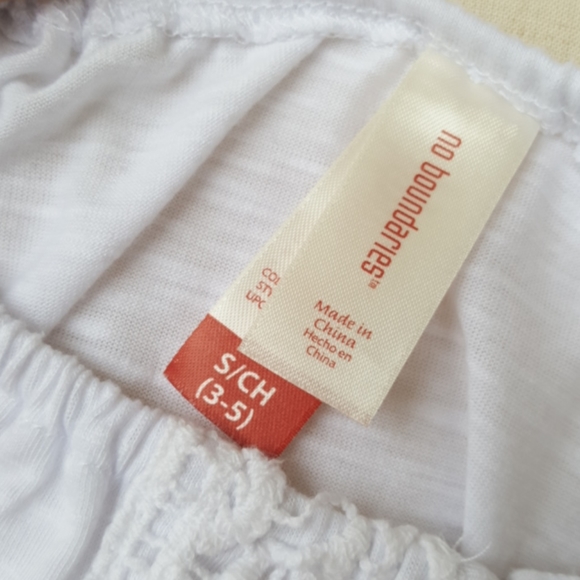 NO BOUNDARIES ♡  NWOT White Adj Straps Lace Front On|Off Shoulders Blouse Top S - Picture 12 of 14